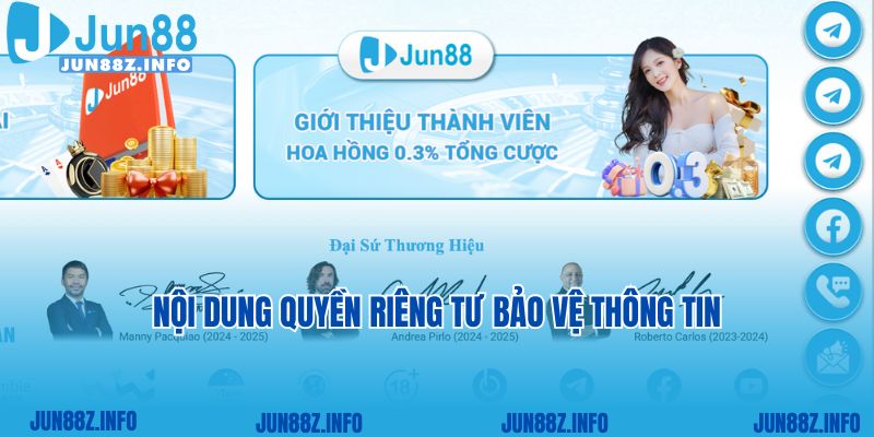 Nội dung quyền riêng tư bảo vệ thông tin