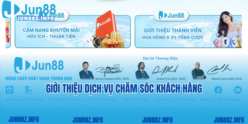 Dịch vụ chăm sóc khách hàng chuyên nghiệp tại nhà cái Jun88